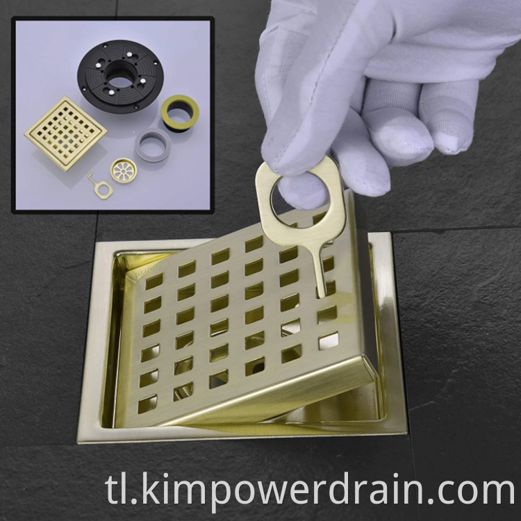 adjustable shower drain